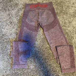 Gymshark Heathered Purple Leggings